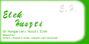 elek huszti business card